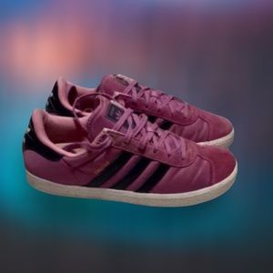 Adidas Original Sz8 Deep Plum Suede Sneakers